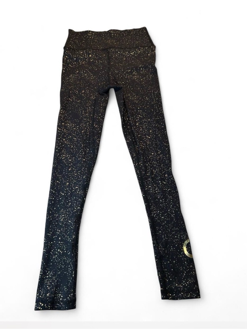 Glyder Black Leggings with Gold Speckle Detail